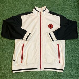 Air Jordan Jumpman Track Jacket White/Black/Red (Large)